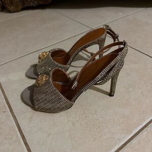 Kurt Geiger Houndstooth heels Women's Sandals HOT Deal🔥🔥🔥🔥🔥